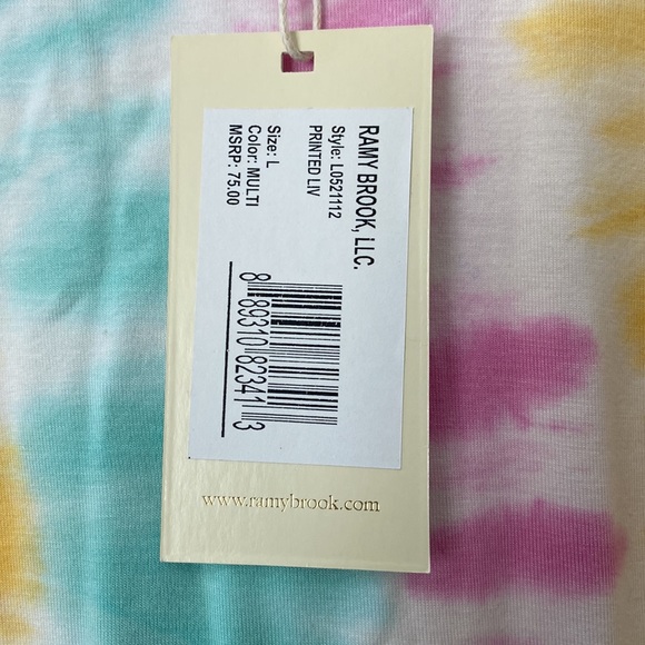 Ramy Brook women’s size L crop tie-dye tank top - Picture 7 of 7